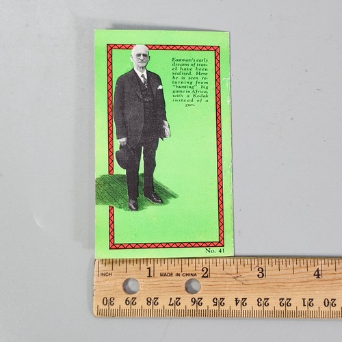 Men of America Bio Booklet 1929 Carte 41 George Eastman Kodak Photographie Film - Photo 6/7