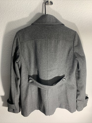 Tommy Hilfiger Wool Blend Pea Coat Blazer Jacket Mens Size Medium Gray - Picture 5 of 5