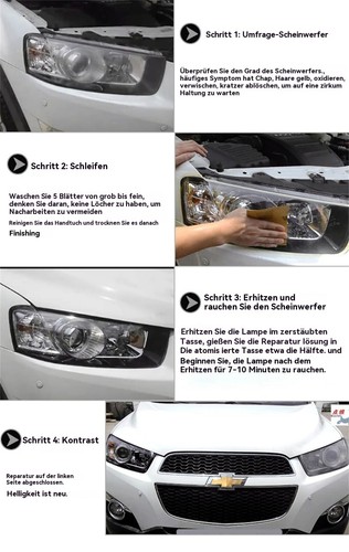 800g+800g Scheinwerfer Reparatur Set Aufbereitungsset / Reparatur / Bedampfer - Bild 7 von 14
