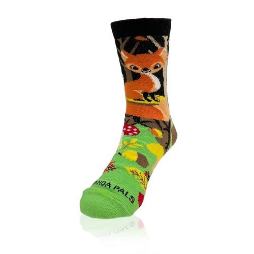 Fox in the Woods Socks from the Sock Panda (Ages 3-7) - Picture 7 of 9
