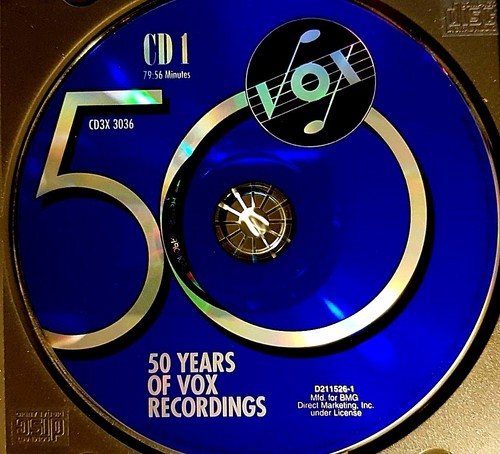 Fifty Years of Vox Recordings : 50 Years of Vox Recordings 1945-1995 3 CD set - Picture 3 of 6