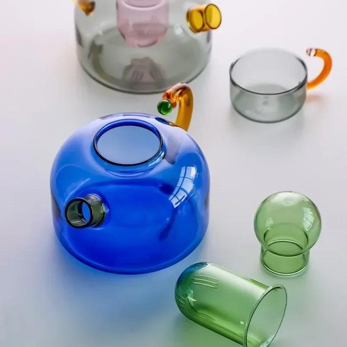 Creative Teapots Pitcher Heat Resistant Glass Household Kettle Cup Cooker Usable - Picture 20 of 30