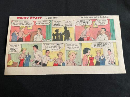 #02 WINKY RYATT by Jack Elrod Lot of 29 Sunday Third Page Comic Strips 1968 - Picture 8 of 24