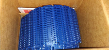 Intralox Series 400 12' L x 7.1" W Flush Edge Flat Top Blue Conveyor Belt