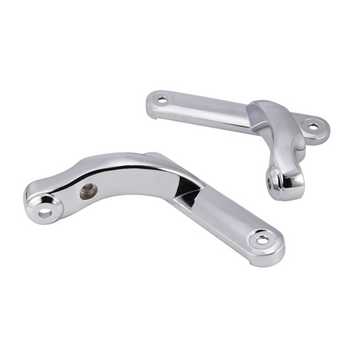 Chrome Auxiliary Spot Fog Turn Light Bracket for Harley Electra Glide Road King - Foto 7 di 10