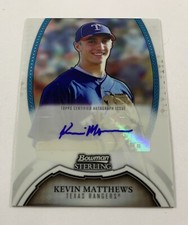 2011 Bowman Bowman Sterling Kevin Matthews Autograph Auto Card AR28