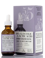 10% Glycolic + Lactic Acid Overnight Exfoliating Face Peel 1.75 Fl Oz