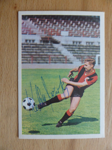EINTRACHT FRANKFURT Bergmann - Sammelbild mit Autogramm K. H. WIRTH 1967/68