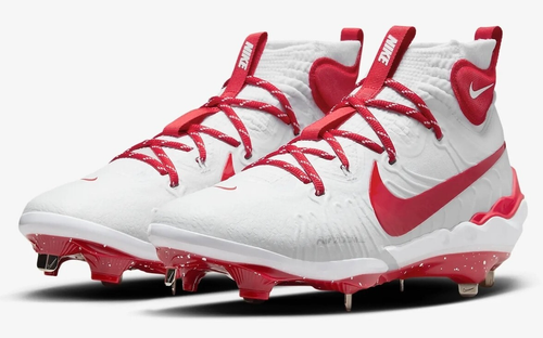 NIKE ALPHA HUARAHCE NXT BASEBALL CLEATS METAL RED DJ6517-108 MENS 12.5 $160