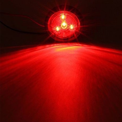 ® Ultimate 4 Pack 2.5" LED Trailer Marker Lights Amber & Red Waterproof with ... - Picture 3 of 6