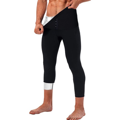 Men Body Shaper Thermo Sauna Pants Sweat Waist Trainer Leggings Slimming Shorts - Picture 15 of 20