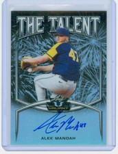 ALEK MANOAH 2019 Leaf Valiant Black AUTO RC #'d 3/5 BLUE JAYS Rookie Rare Card