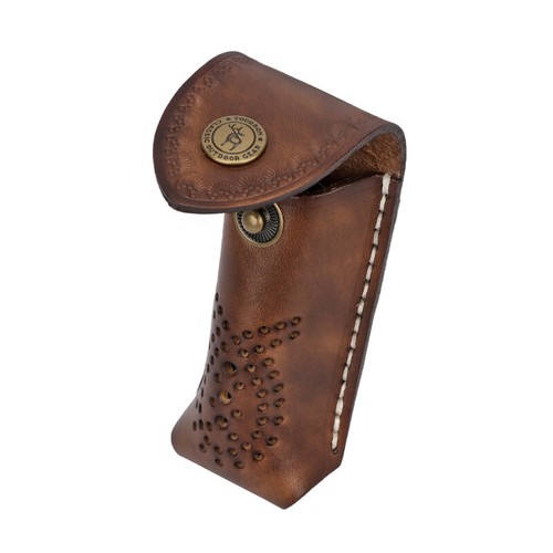 TOURBON Leder Messerscheide Taschenmesser Etui Gürtelclip Holster EDC Tasche - Bild 15 von 24
