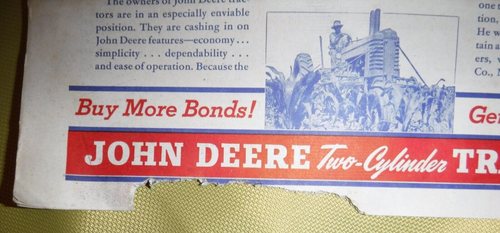 THE FURROW MAGAZINE APRIL 1944 WWII FARM MAGAZINE LARSEN IMPLEMENT DENMARK WI - Picture 5 of 6