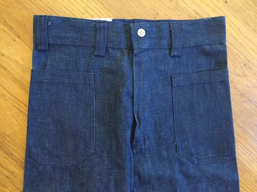 Nwt Seafarer Bell Bottom High Rise Jeans Vtg 29 40 midshipmen Usn - Picture 4 of 10