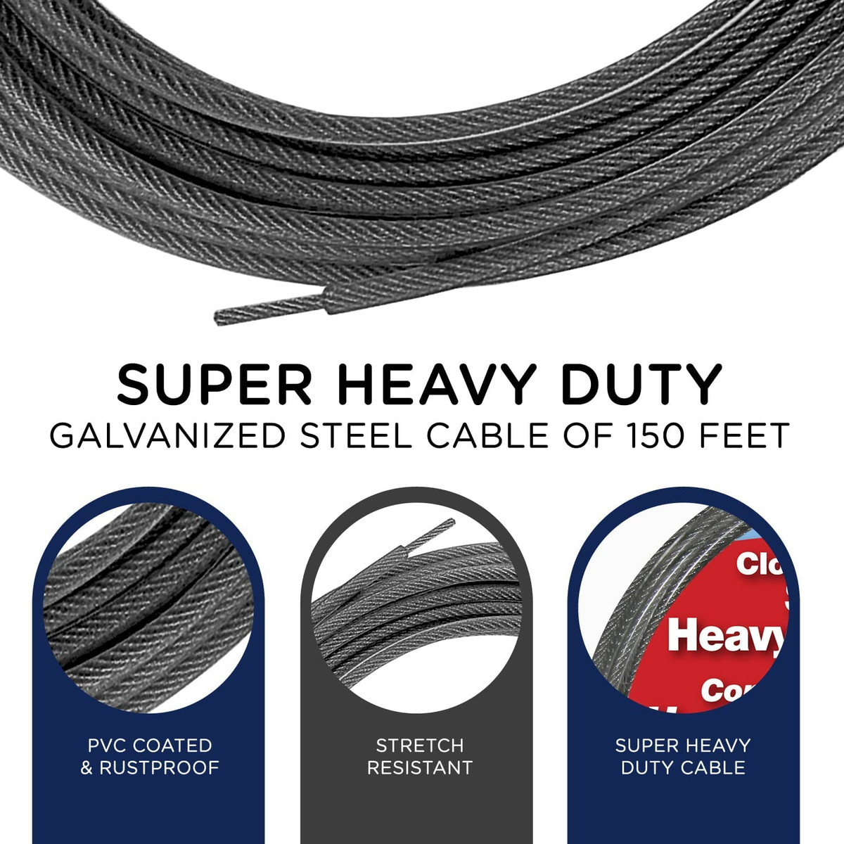 Heavy duty clothesline wire sale