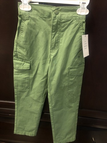 New Kids Unisex Forest FA Brand Green Cargo Pants Size XS 4/5 Toddlers NWT - Picture 2 of 7
