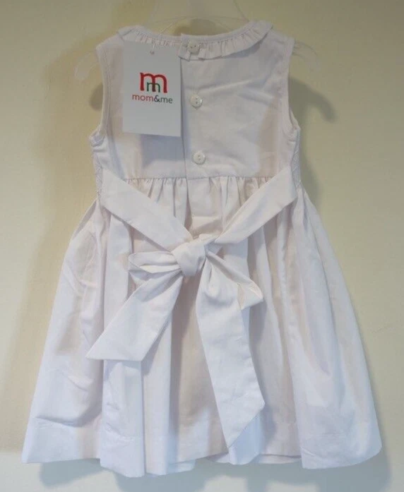 全新带标签 Mom & Me 缩褶串珠紧身连衣裙女孩尺寸 3 个月 — 第 3/3 张图片