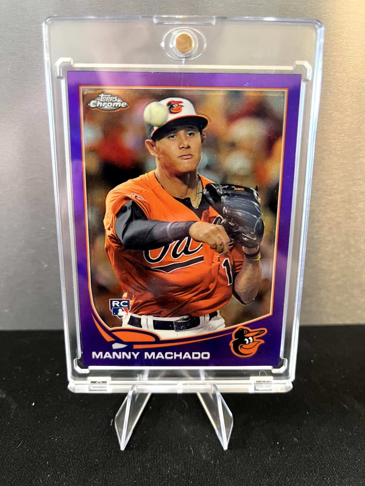 2013 Topps Chrome - Manny Machado #12 Purple Refractor (RC)