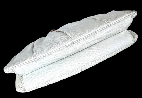 Judith Leiber Karung Schlangenleder weiß Tag Abend Handtasche Clutch Schmuckstück Vintage Schuh - Bild 17 von 20