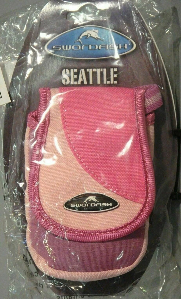 PINK Padded Compact Camera Case Pouch Lanyard Belt Hook and Loop 10 x 6.5 x 3cm - Image 2 of 4