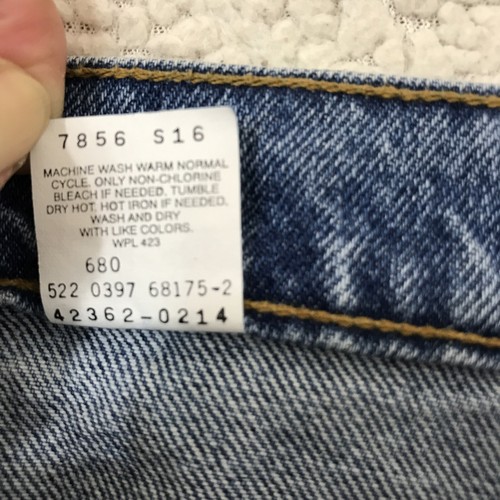 Vintage 90's Levi’s 562 Loose Fit USA Blue Jeans Size 10 REG Orange Tab NWT - Picture 4 of 13