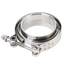Lencool Racing 4.0 Inch V Band Clamp Flange With Male Female 304 Stainless Steel