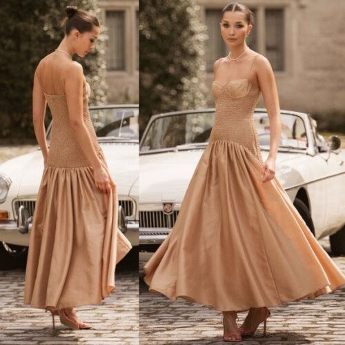 Neu mit Etikett Hutch Lietta Kleid in Hellbraun Small - Bild 3 von 13