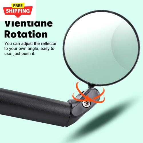 1PCS Universal Bicycle Rearview Mirror Adjustable Rotate Wide Angle Cycling Hand - Picture 4 of 13