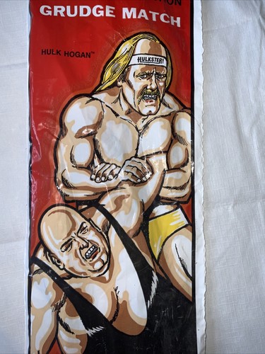 WWE HULK HOGAN KITE RARE 1986 ROCK 'N' WRESTLING GRUDGE MATCH KITE