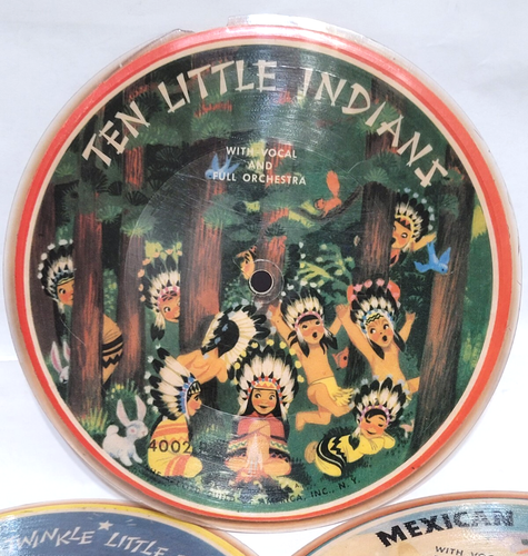 Vtg The Record Guild of America Illustrated Records 7 childrens 6.5" records - Imagen 4 de 16