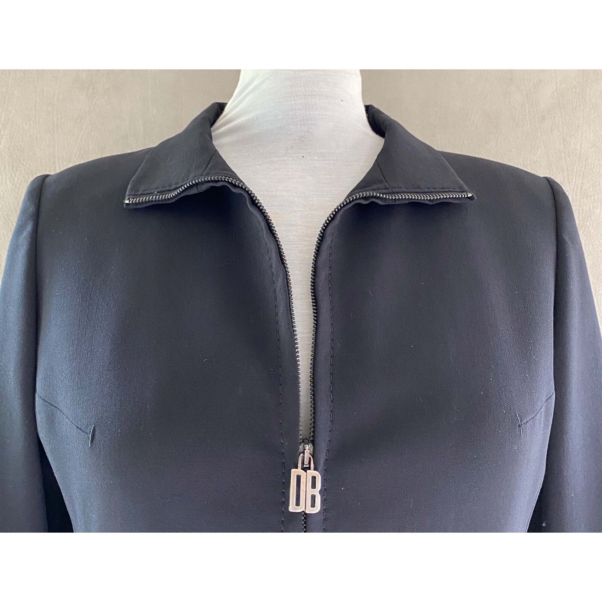 VINTAGE DIRK BIKKEMBERGS 90's EUR 46 US 12 Black Wool Blend VINTAGE DIRK BIKKEMBERGS 90's EUR 46 US 12 Black Wool Blend