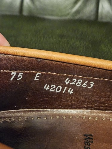 ALLEN EDMONDS WESTBROOK LEATHER LOAFERS SLIP ON UK 7.5 E WIDTH INSOLE 26 CM🇬🇧 - Picture 17 of 24