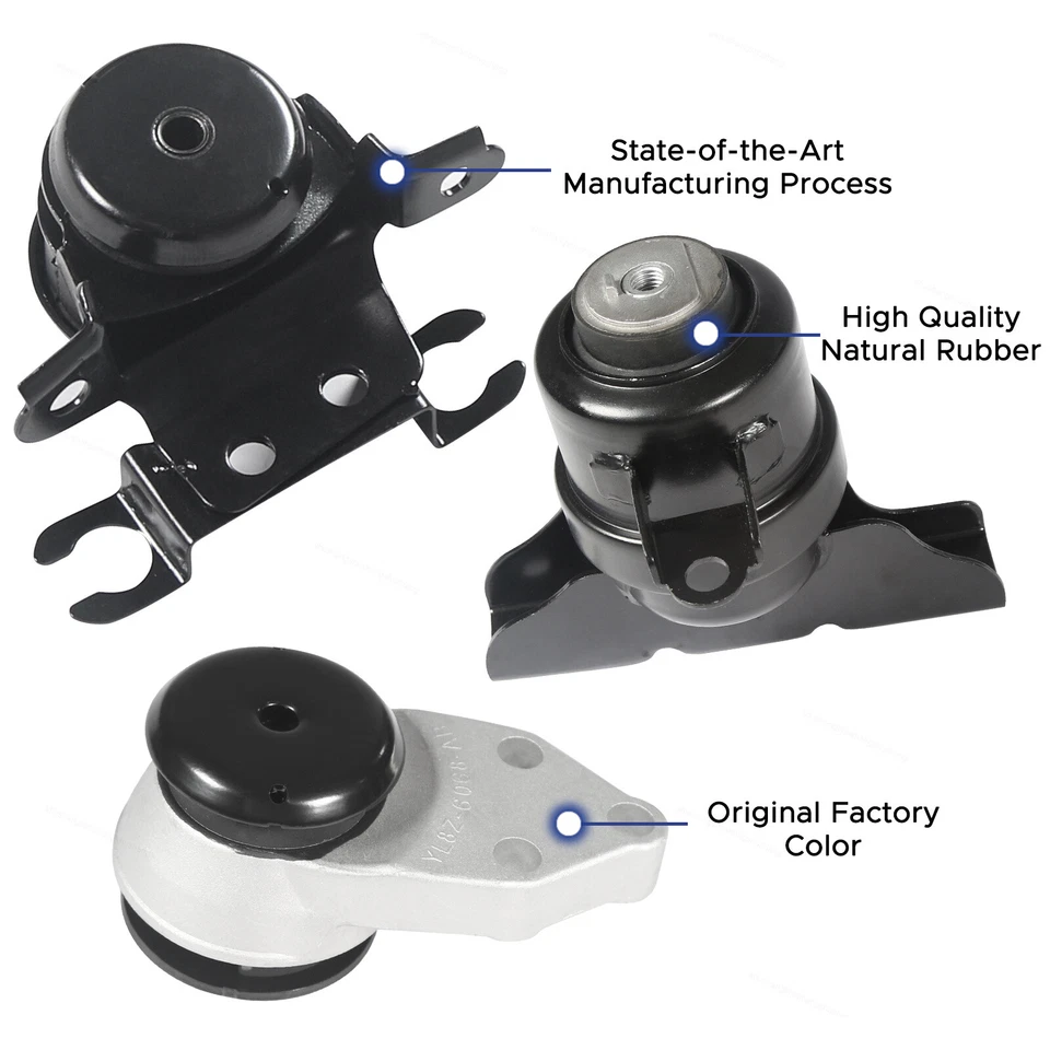 Engine Motor Trans Mount Set 3PCS Fits 01-04 Ford Escape Mazda Tribute 2.0/3.0L - Image 3 of 4