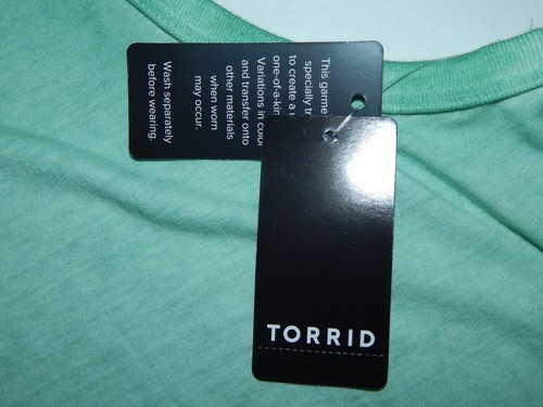 NEW! TORRID Size 2 /2X Green Vintage Cotton Slash Back Tank w/ Crew Neck NWT - Picture 5 of 5