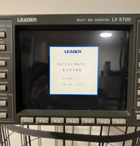 Leader LV-5700 Multi SDI Waveform, Vectorscope, Audio Monitor Working - Picture 10 of 15