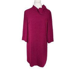 Eliza J Dress Crepe Shift Womens Size 16 Bow 3/4 Sleeve Party Formal Lined NWT