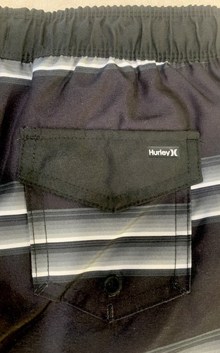 HURLEY Little Boy’s Black Board Shorts/Swim Trunks~~Size S - Picture 5 of 10
