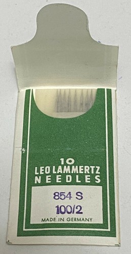 LEO LAMMERTZ NEEDLES NOS WORLD FAMOUS 854 S 100/2 MADE IN GERMANY QTY 100 - Picture 3 of 6