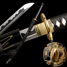 Japanese traditional Hand Made Full Tang Dragon Samurai Katana Sword Sharp