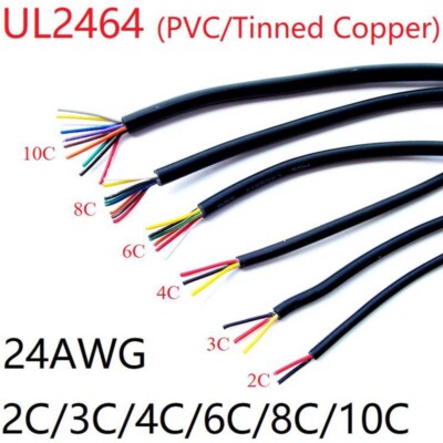 UL2464 Signal Kable 2/3/4 adrig 22AWG 80℃ 300V Weiß Schwarz PVC Flexibel Draht UL2464 Signal Kable 2/3/4 adrig 22AWG 80℃ 300V Weiß Schwarz PVC Flexibel Draht
