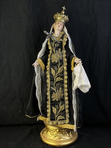Madonna Addolorata Dolosa manichino 57 cm statua Vestita devozionale - Foto 4 di 15