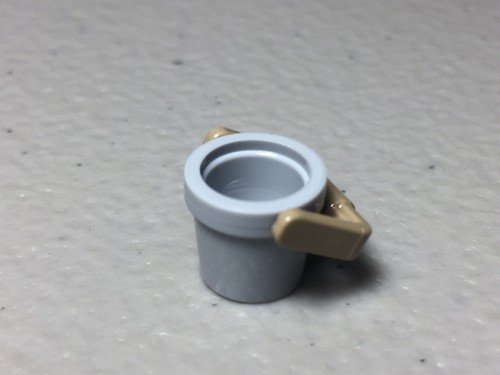 Neu Lego hellbläulich grau 1x1 Minifiguren Eimer Minifigur Zubehör - Bild 6 von 6