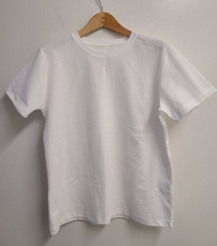 2024 Women's Premium Korean Cotton Blend Basic Tee Short Sleeve Crew Neck Top - Picture 3 of 15