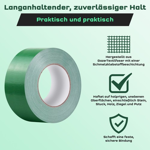 Cinta de tela cinta blindada cinta blindada Gaffa cinta de piedra cinta adhesiva 25 m x 50 mm cinta adhesiva - Imagen 8 de 18