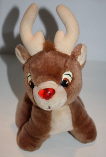 Applause Rudolph Red Nosed Reindeer 8" Plush Stuffed Xmas 30305 Soft Toy 1993 - Picture 10 of 17