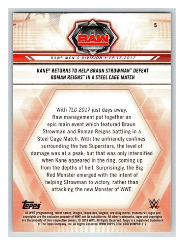 2019 Topps WWE Road To WrestleMania - Pick One - Fill Your Set #1-100 #WM1-WM50 - Picture 11 of 301