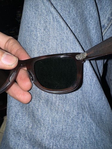 Occhiali da sole vintage B&L RAY-BAN L2053 acetato tartaruga spessa WAYFARER 5024 - Foto 7 di 13