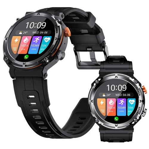 Für Samsung Huawei Xiaomi Smartwatch Armbanduhr Blutdruck Fitness Tracker Herren - Bild 17 von 23