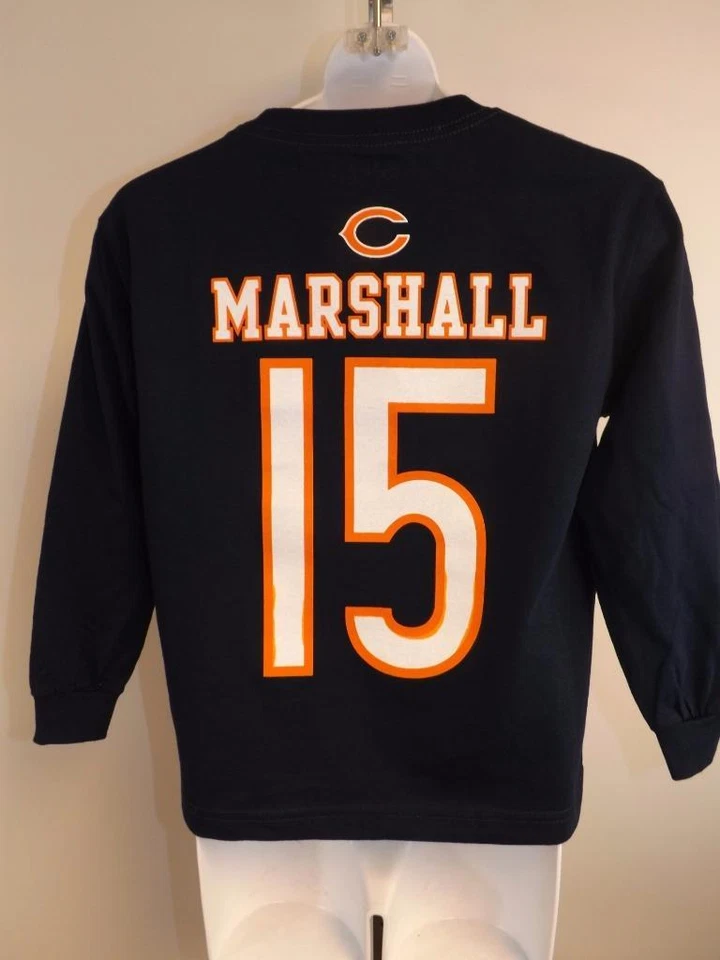 Nueva Camisa Chicago Bears #15 Brandon Marshall Niños 7 L Grande Manga Larga Foto 2 de 4